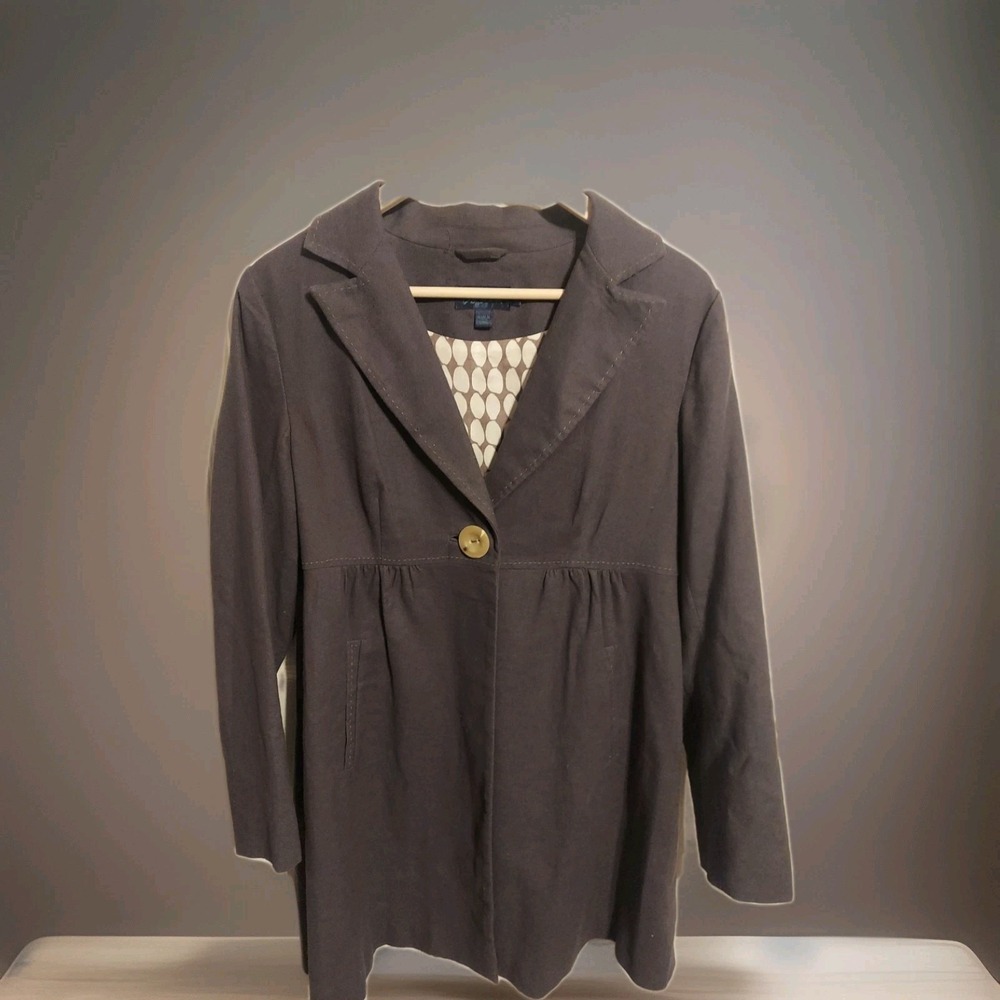Boden Dark Brown Single-Button Coat